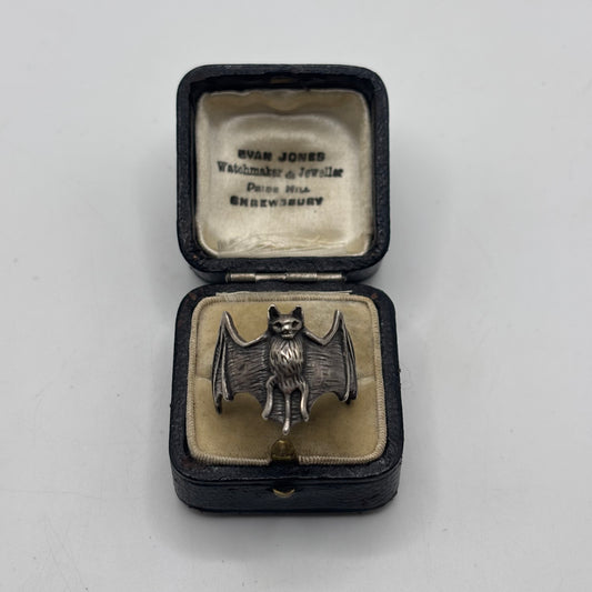 Silver Bat Ring