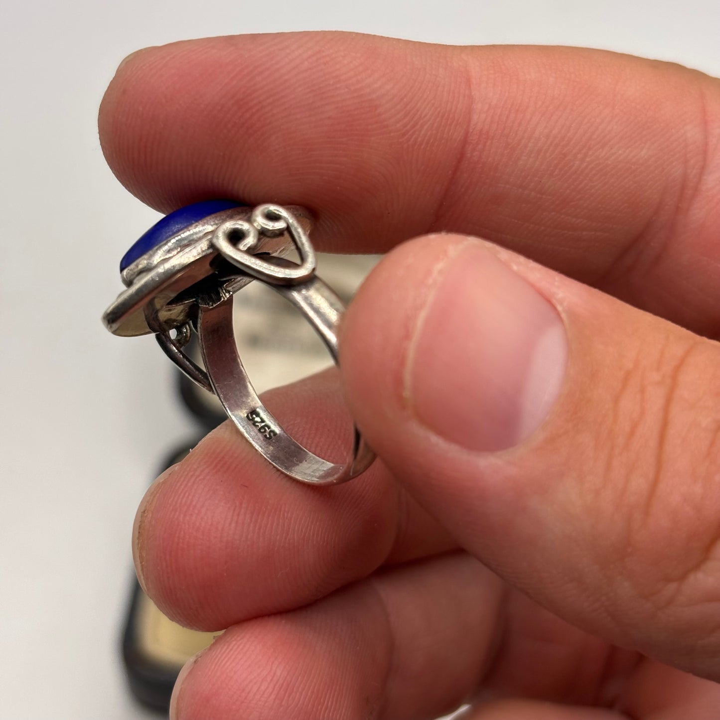 Silver Lapis Ring (N)