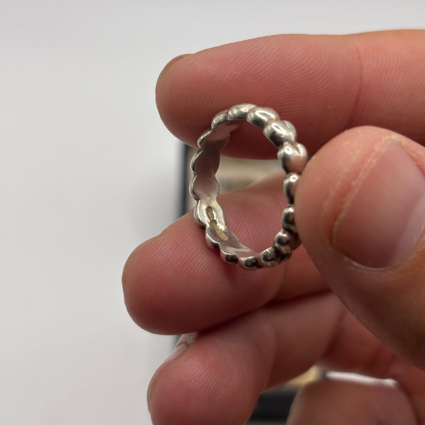 Silver Downer & Hall Heart Ring (P)