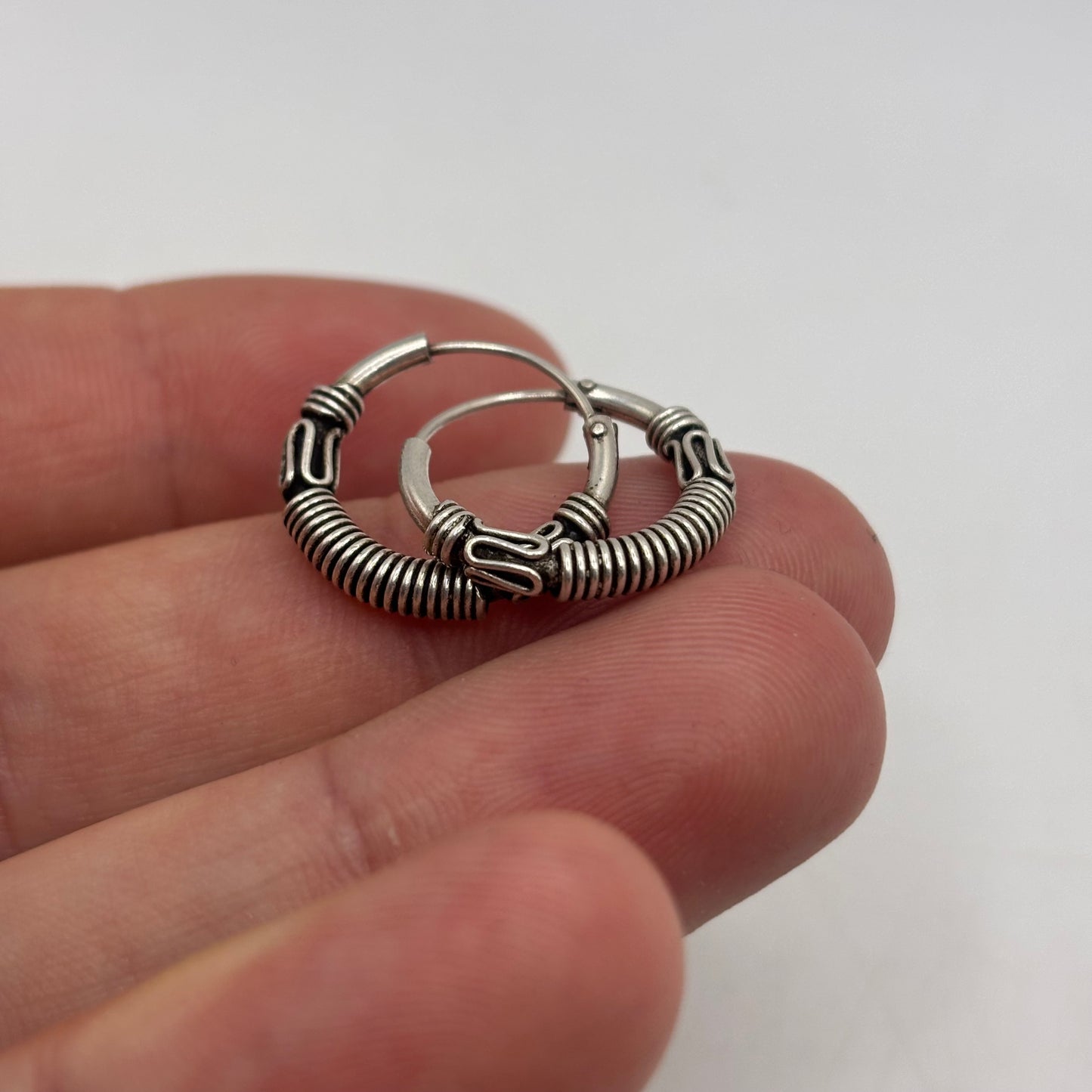 Silver 18mm Hoop Earrings