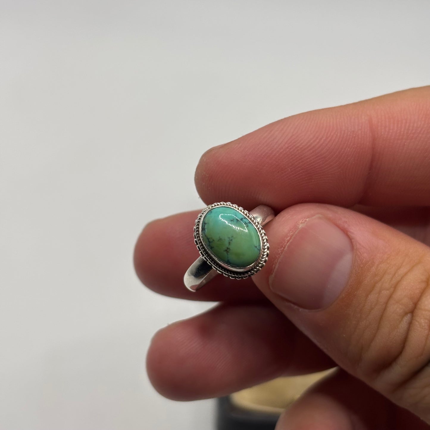 Silver Turquoise Ring (M)
