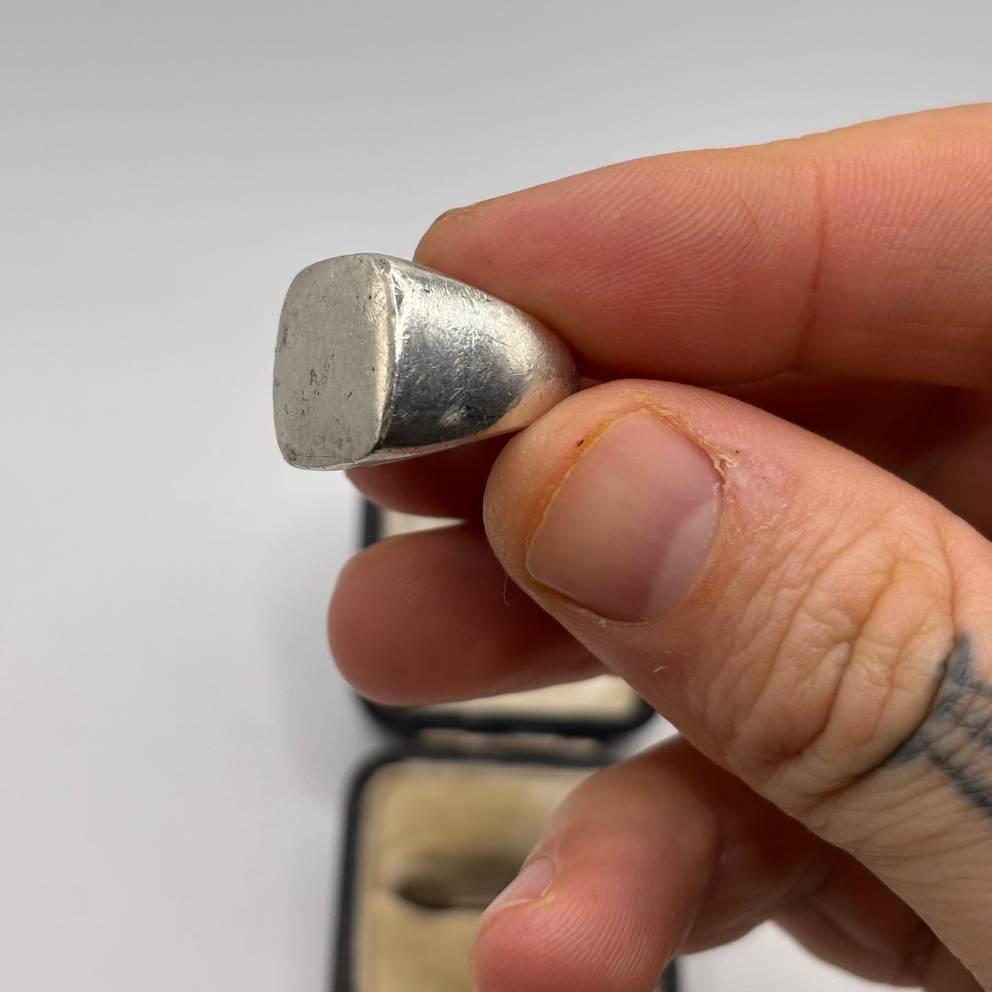 Silver Heavy Signet Ring