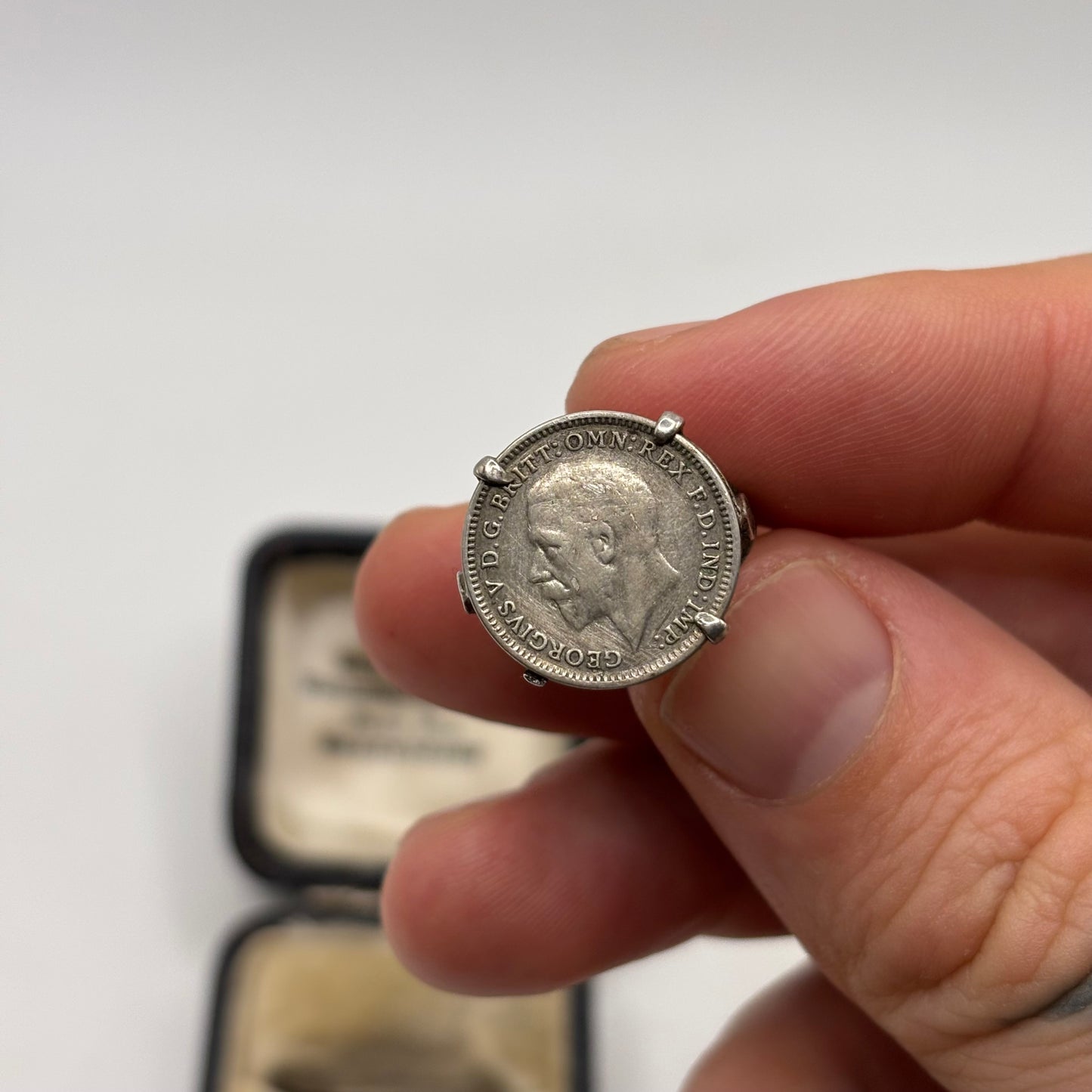 Silver Vintage Coin Ring