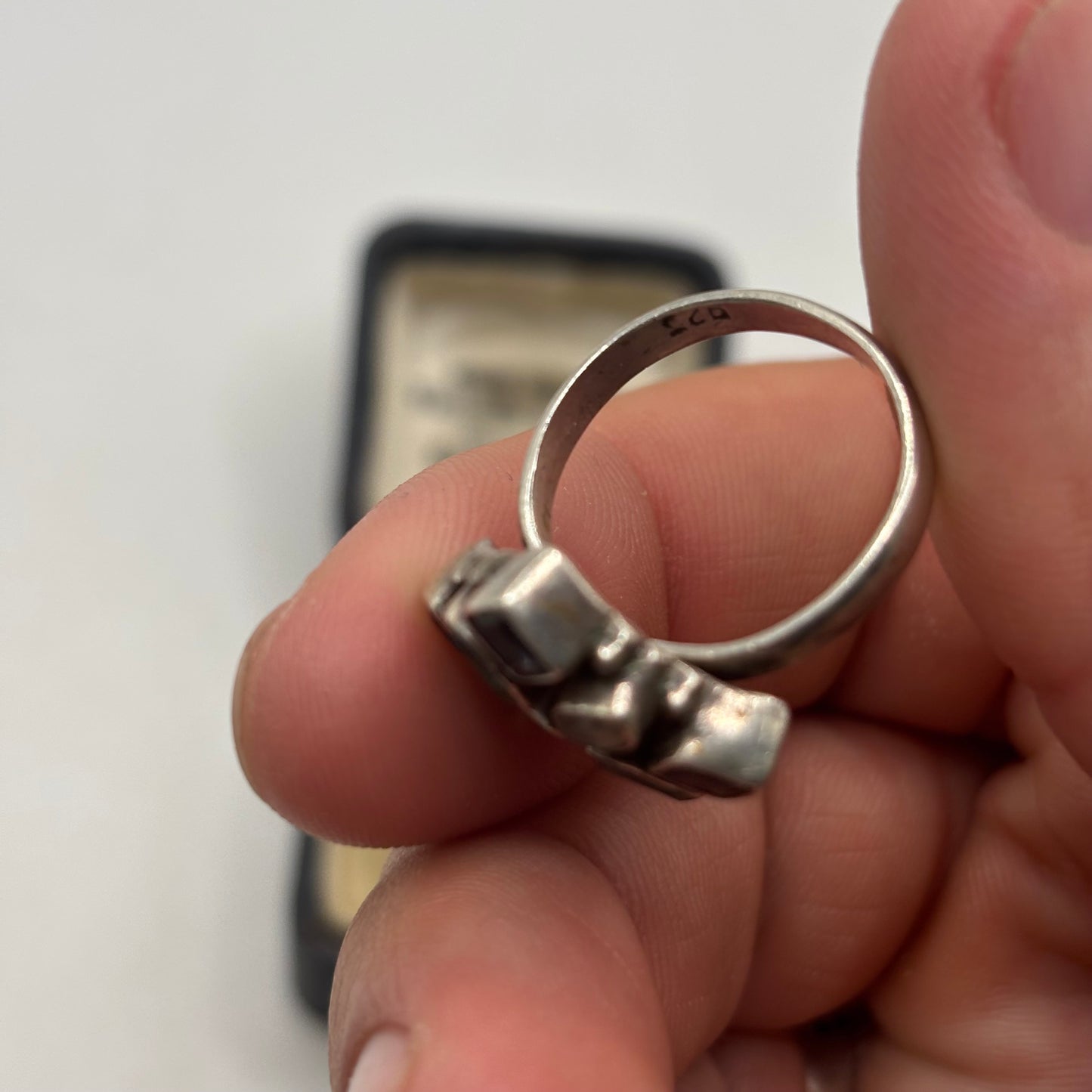 Silver Moonstone & Iolite Ring (P)