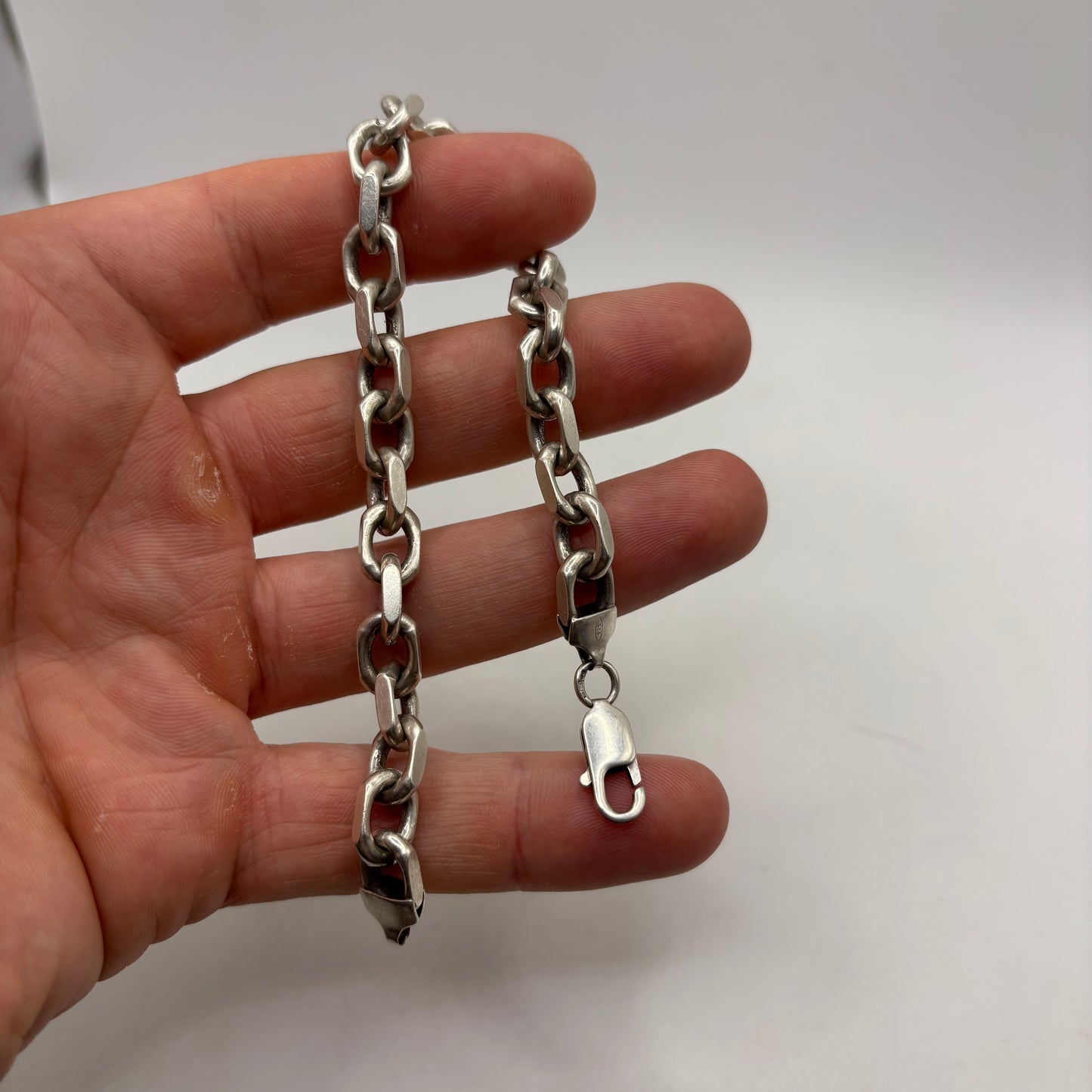 Silver 9” Chain Link Bracelet