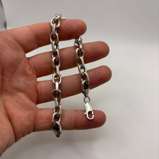 Silver 9” Chain Link Bracelet