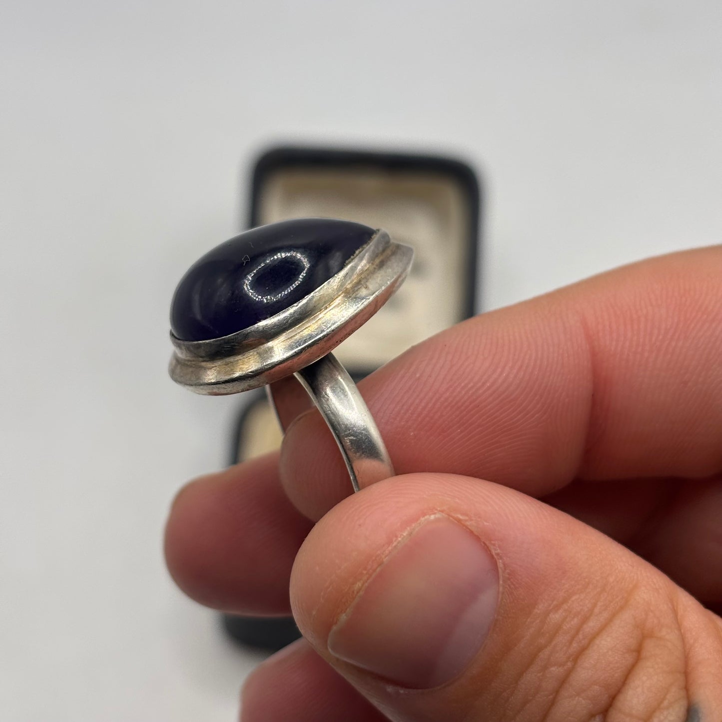 Silver Amethyst Ring (N 1/2)