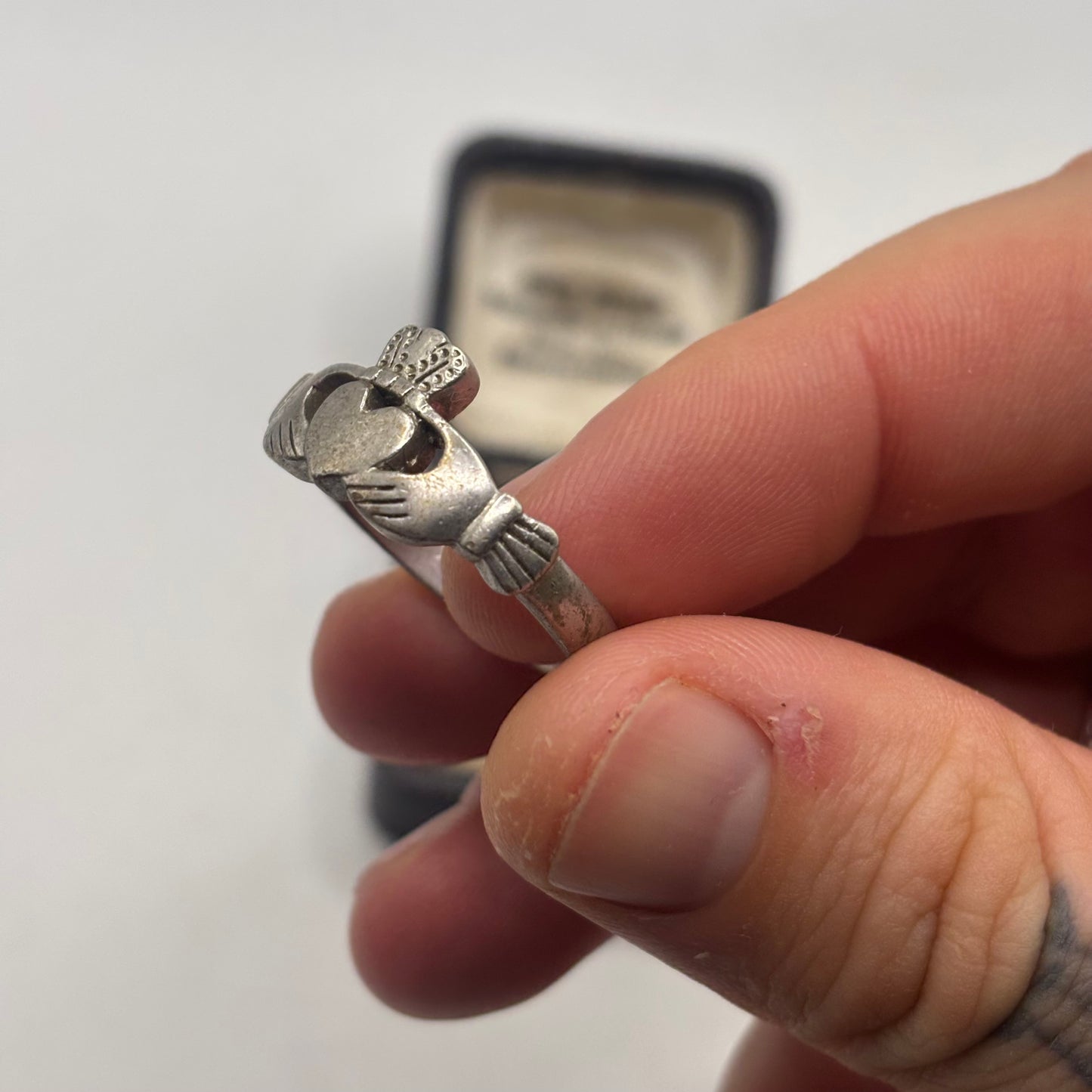 Silver Irish Claddagh Ring