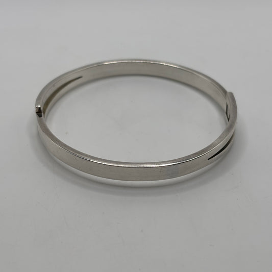 Silver Heavy Mexican Bangle