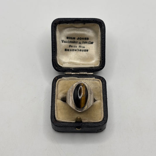 Silver Vintage Tigereye Ring