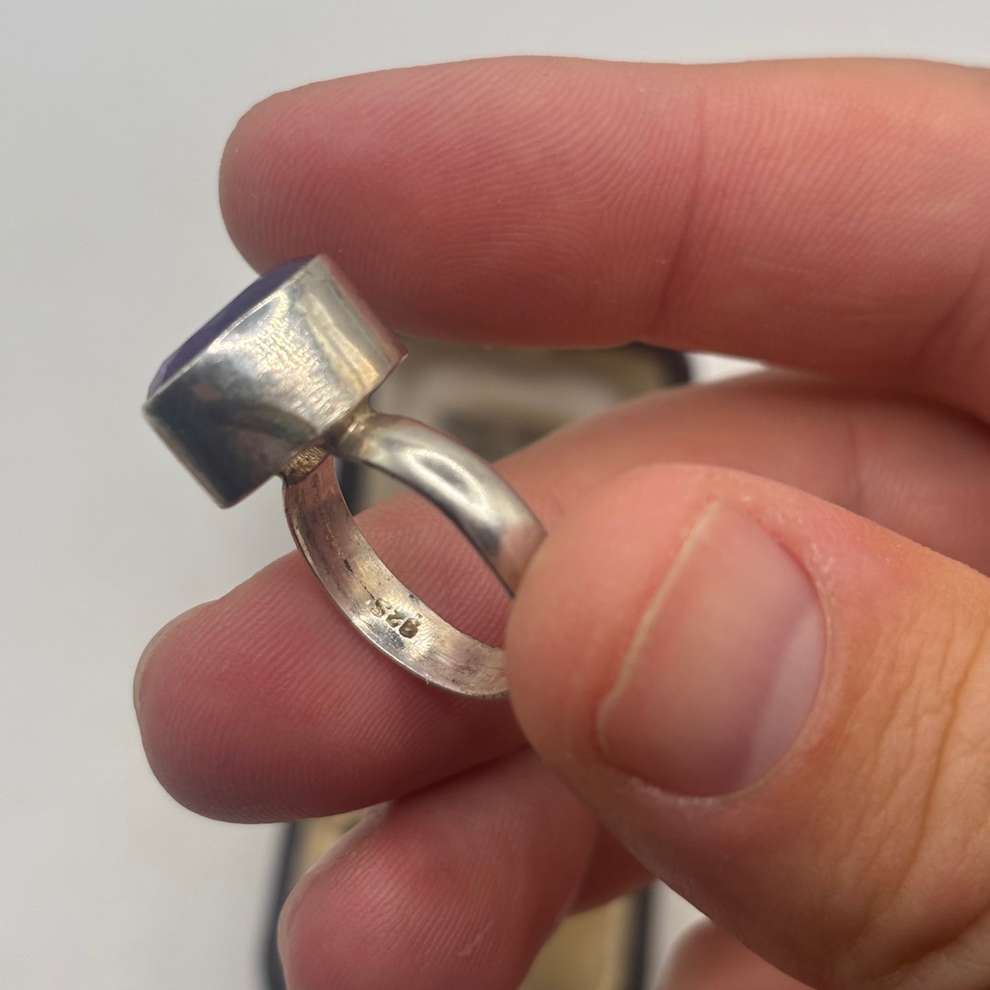 Silver Amethyst Ring (M)