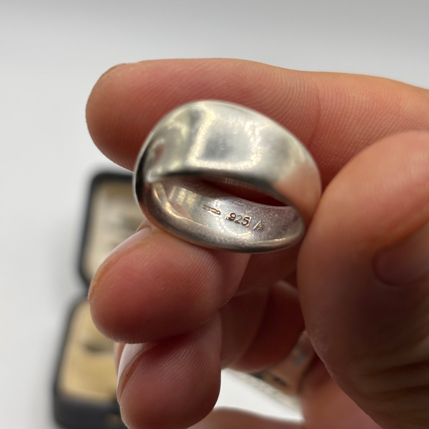 Silver Chunky Band Ring