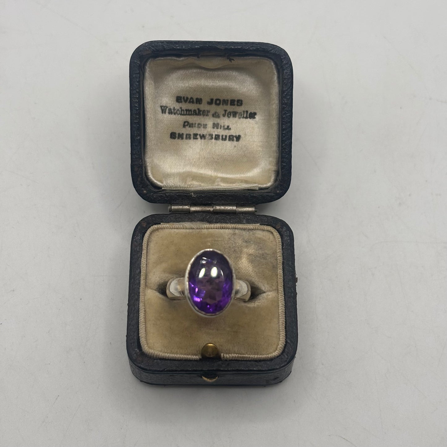 Silver Amethyst Ring (M)