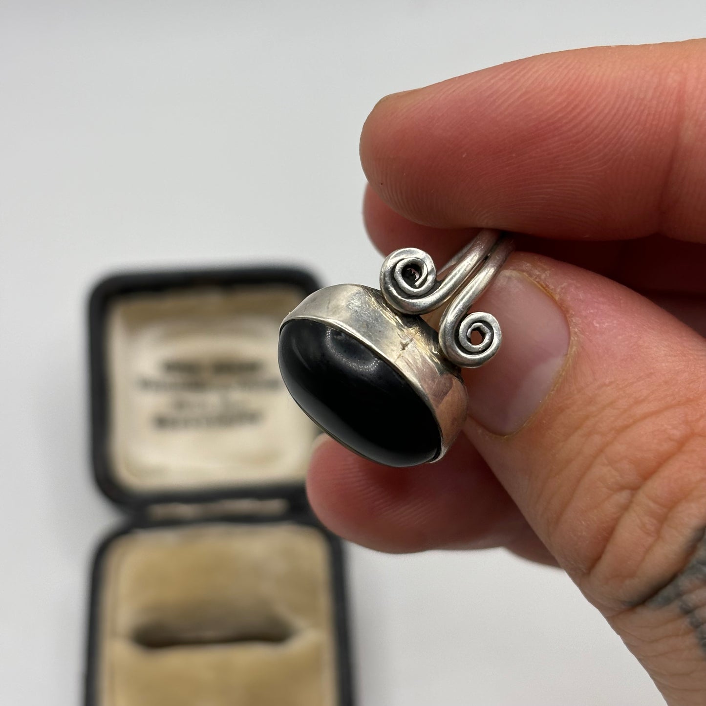 Silver 925 Unusual Stone Ring