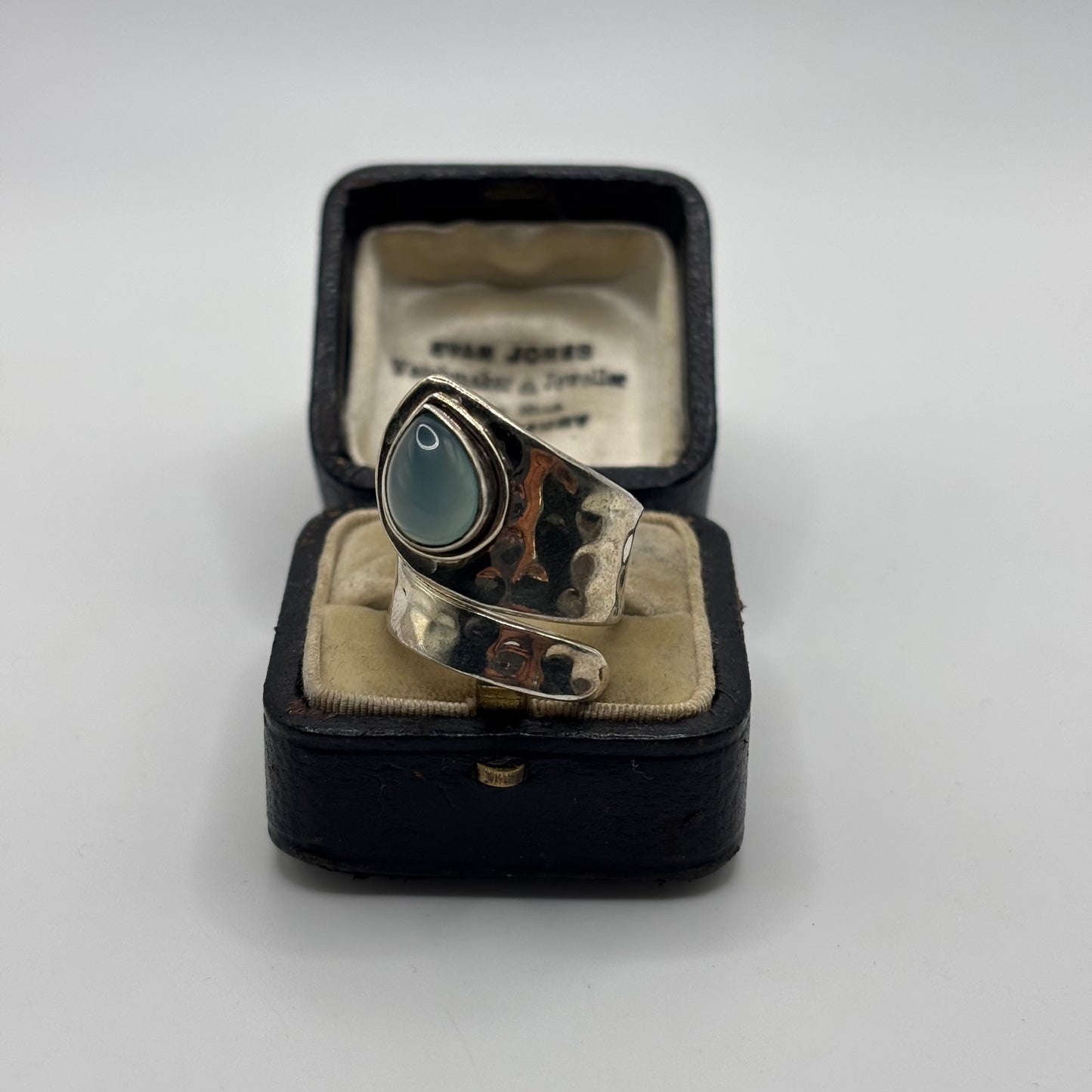 Silver Agate Ring (N)