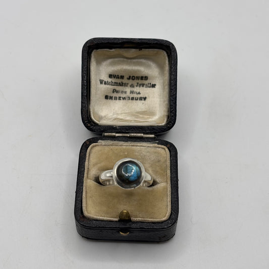 Silver Labradorite Ring