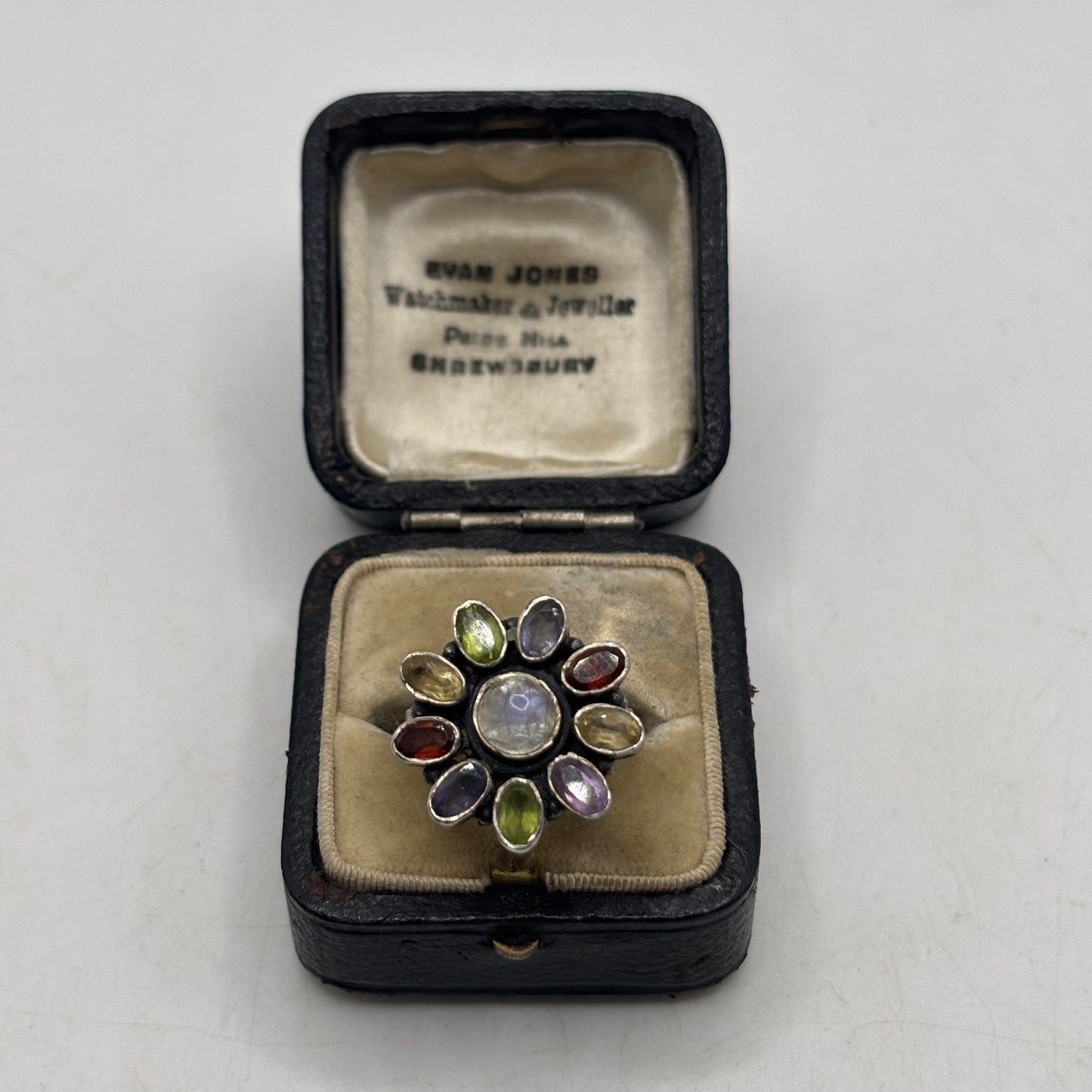 Silver Mixed Gem Ring (M)