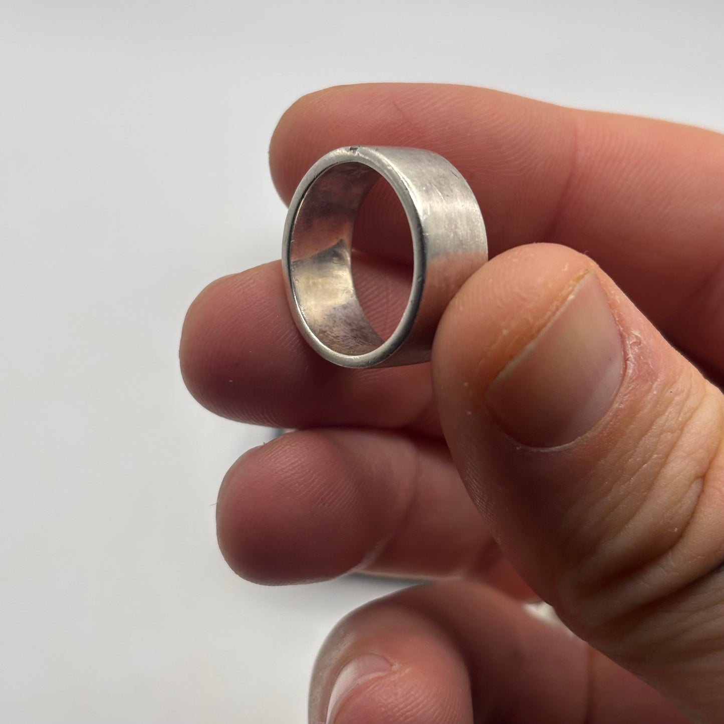 Silver Diamond Band Ring