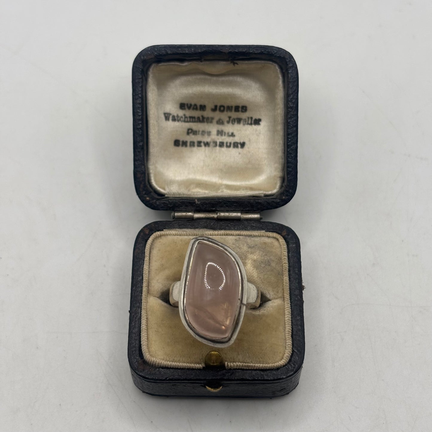 Silver Rose Quartz Ring (O)