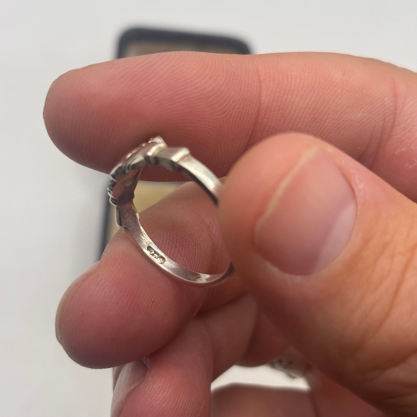Silver Irish Claddagh Ring (P)