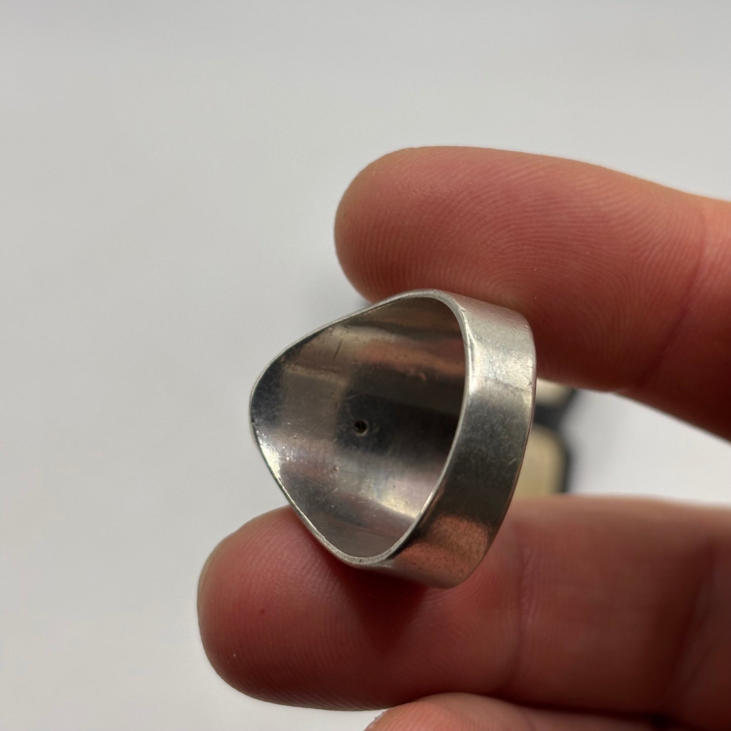 Silver Large Opal Ring