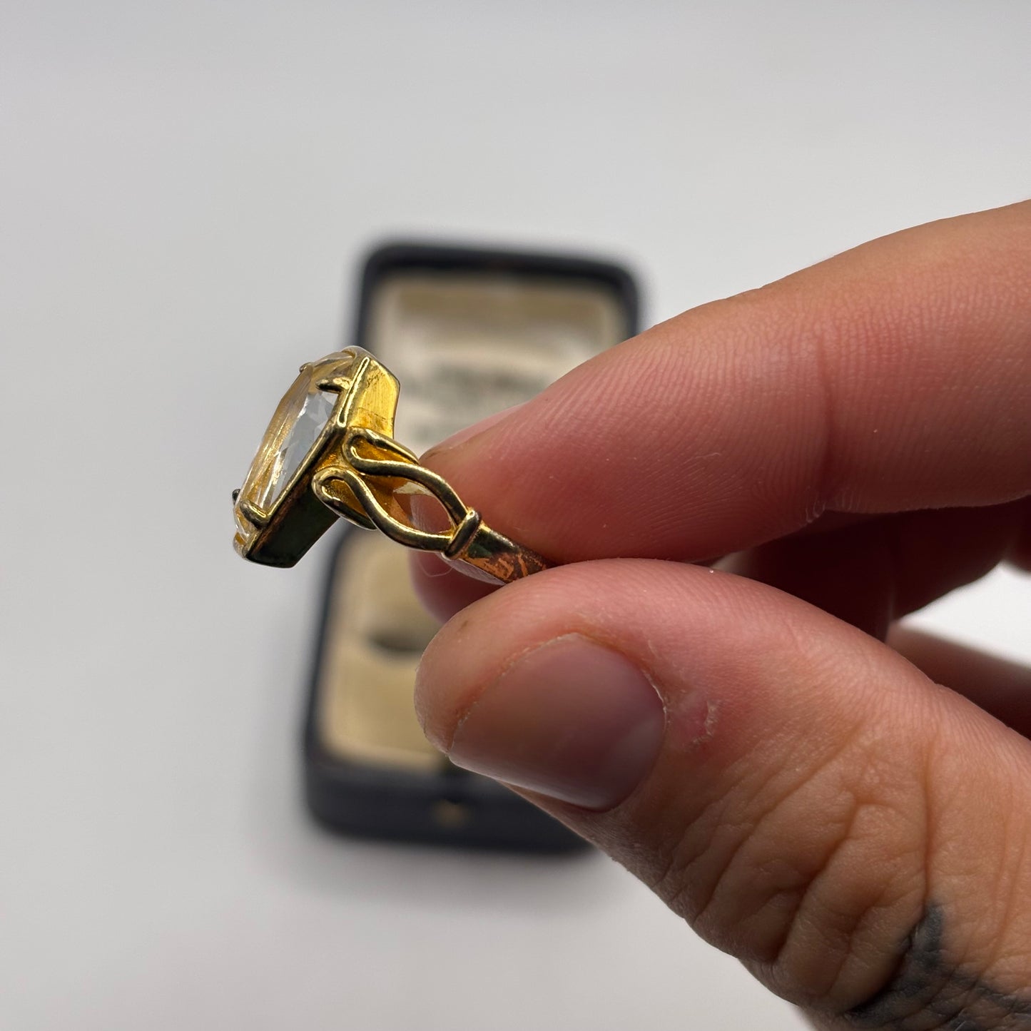 Silver Regalrose Coffin Ring