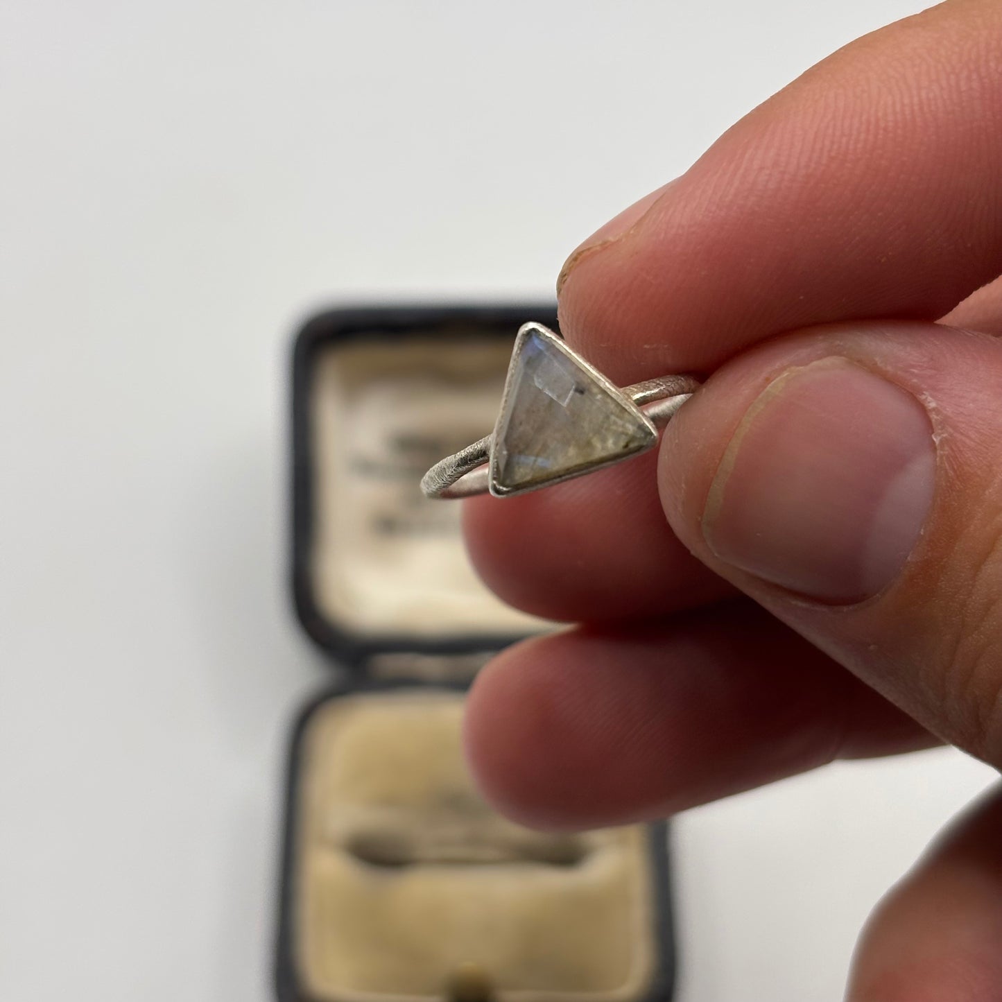 Silver Labradorite Ring (M)