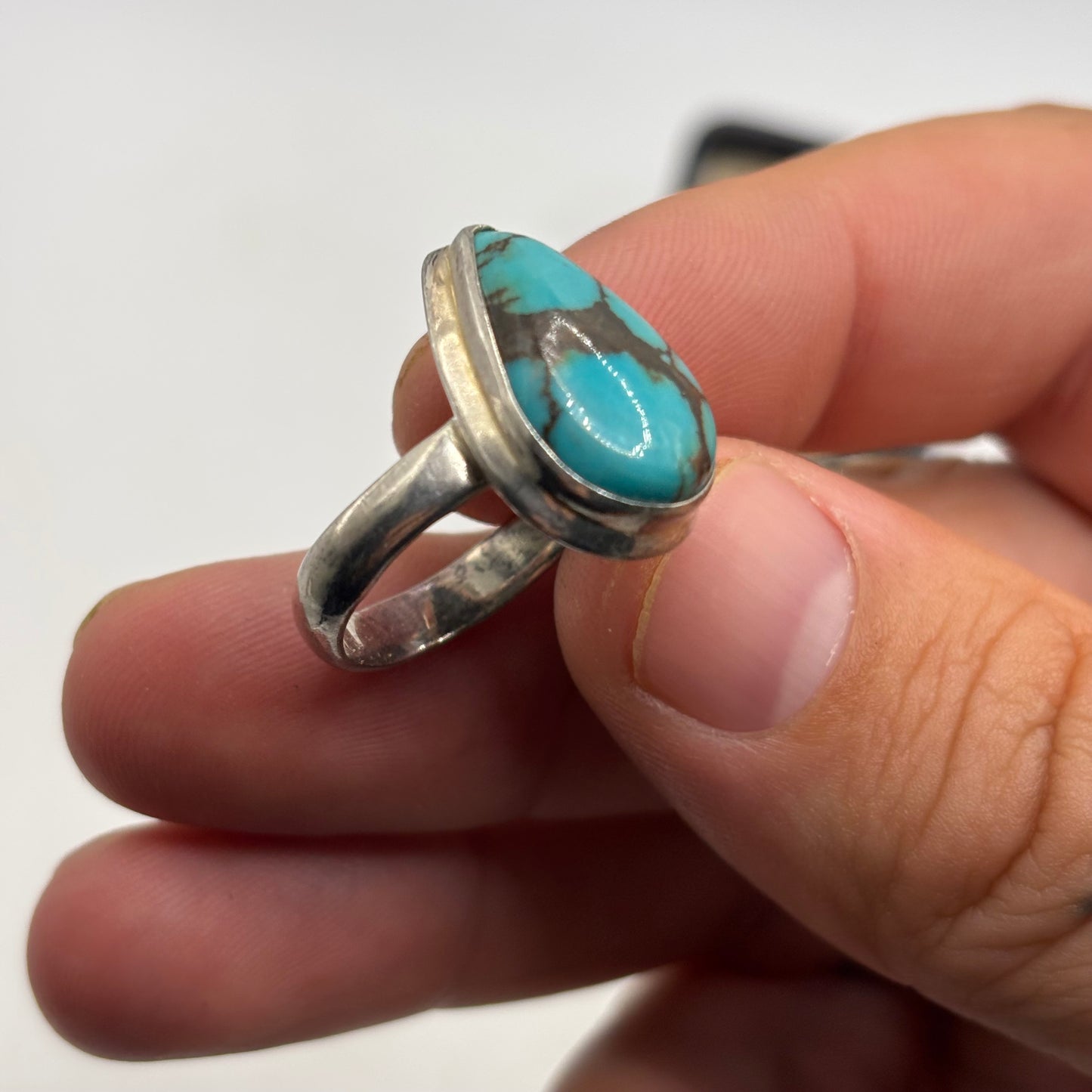 Silver Turquoise Ring (O)