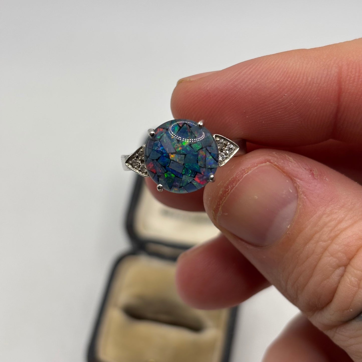 Silver Opal Ring (S)