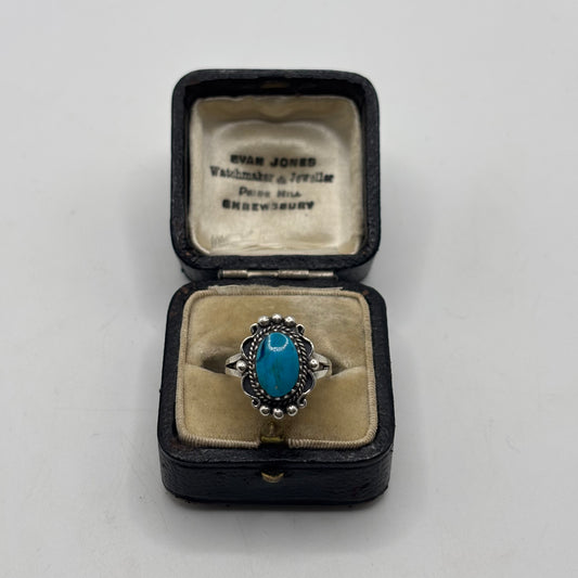 Silver Native American Turquoise Ring