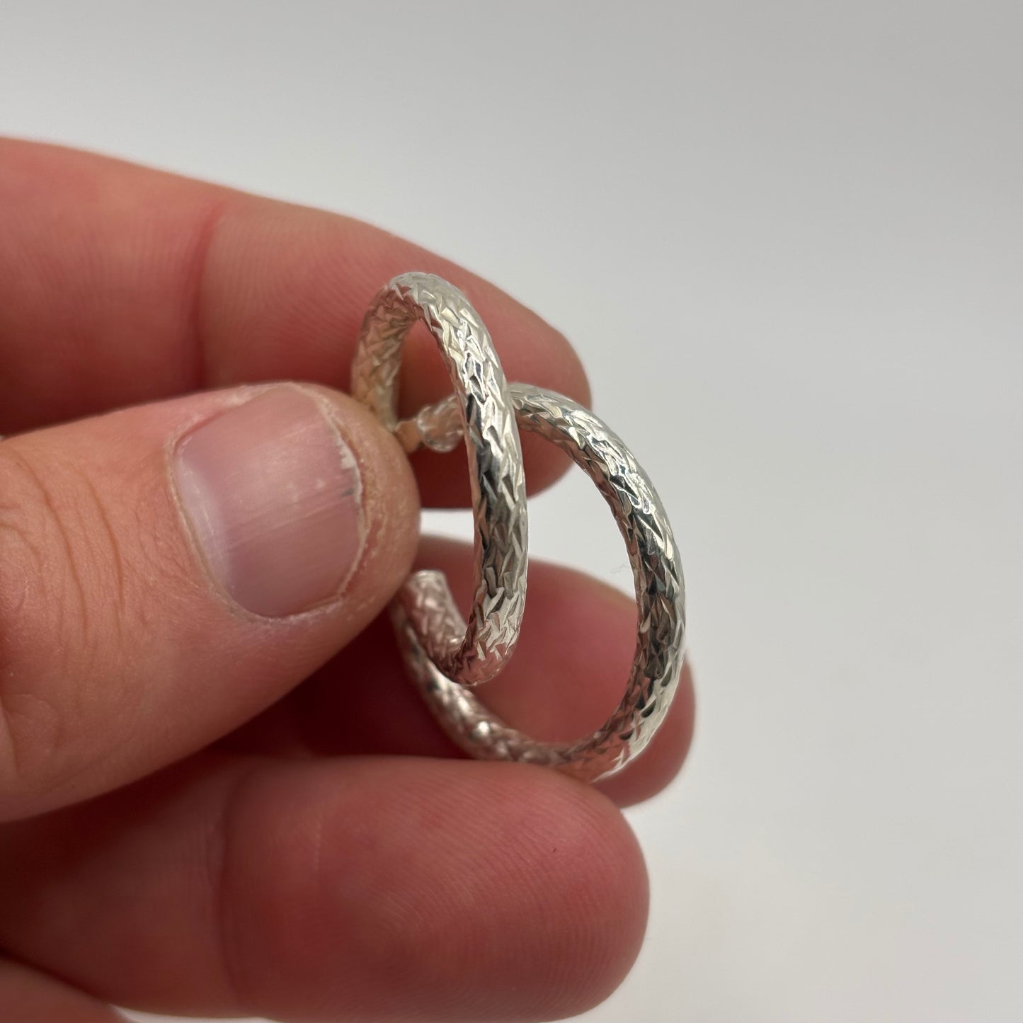 Silver Hoops Earrings