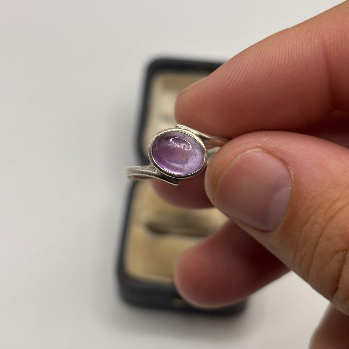 Silver Amethyst Ring (O)