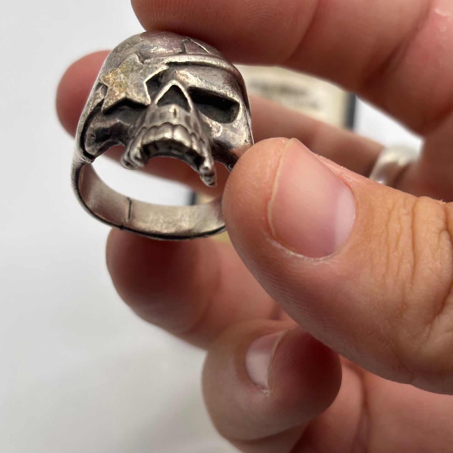 Silver Vintage The Great Frog Skull Ring (W)