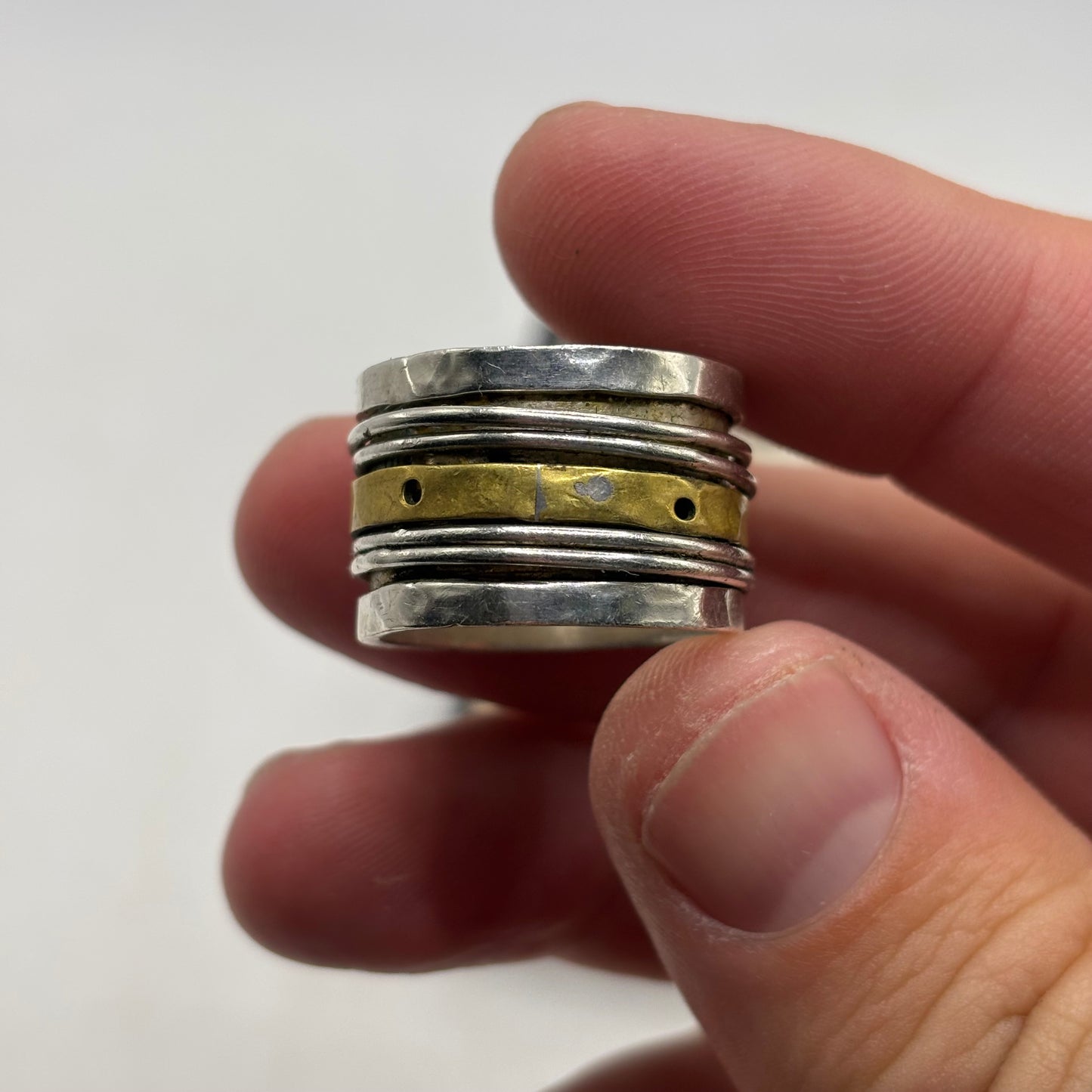 Silver Heavy Spinner Ring (P)