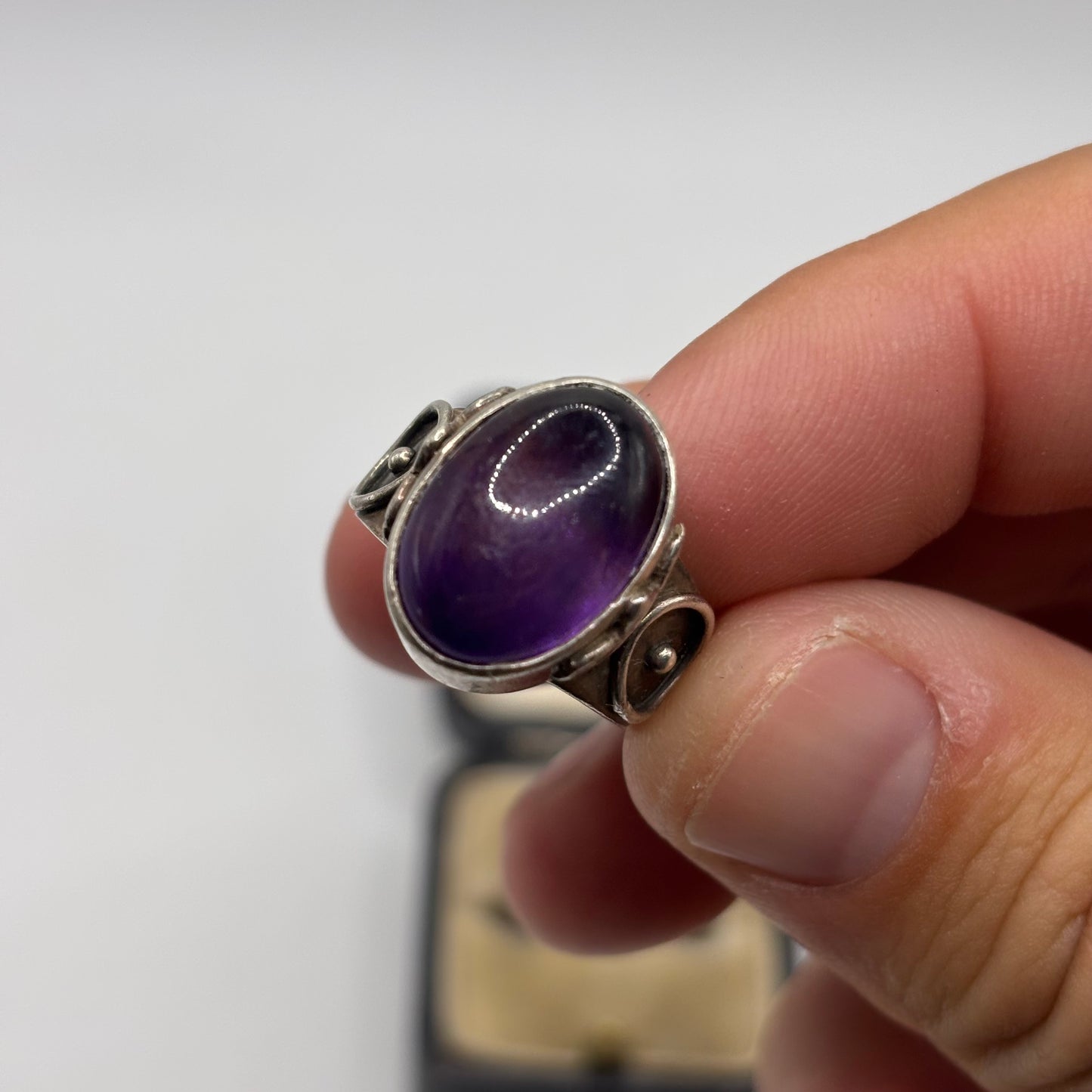 Silver Amethyst Ring (N)
