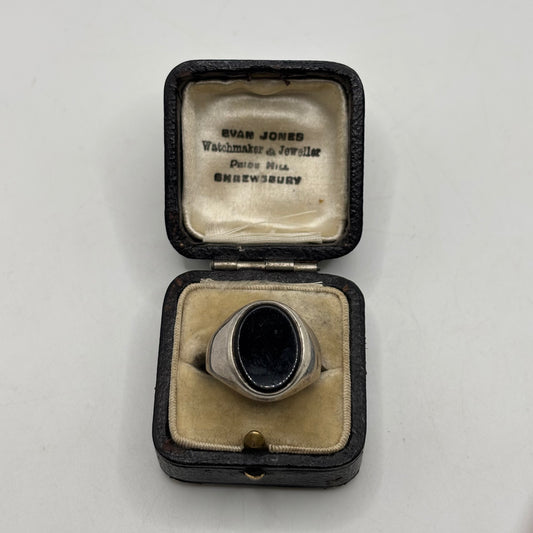 Silver Onyx Signet Ring (R)