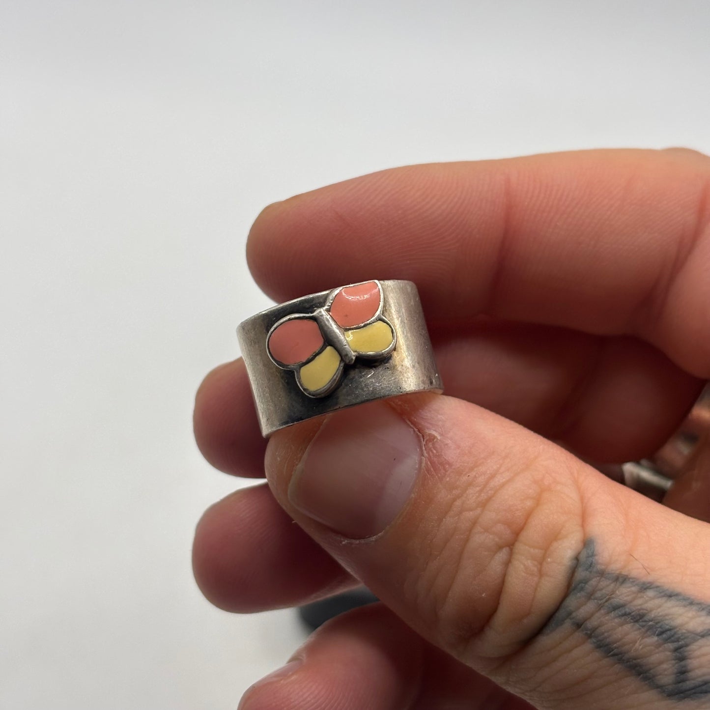 Silver Chunky Butterfly Ring