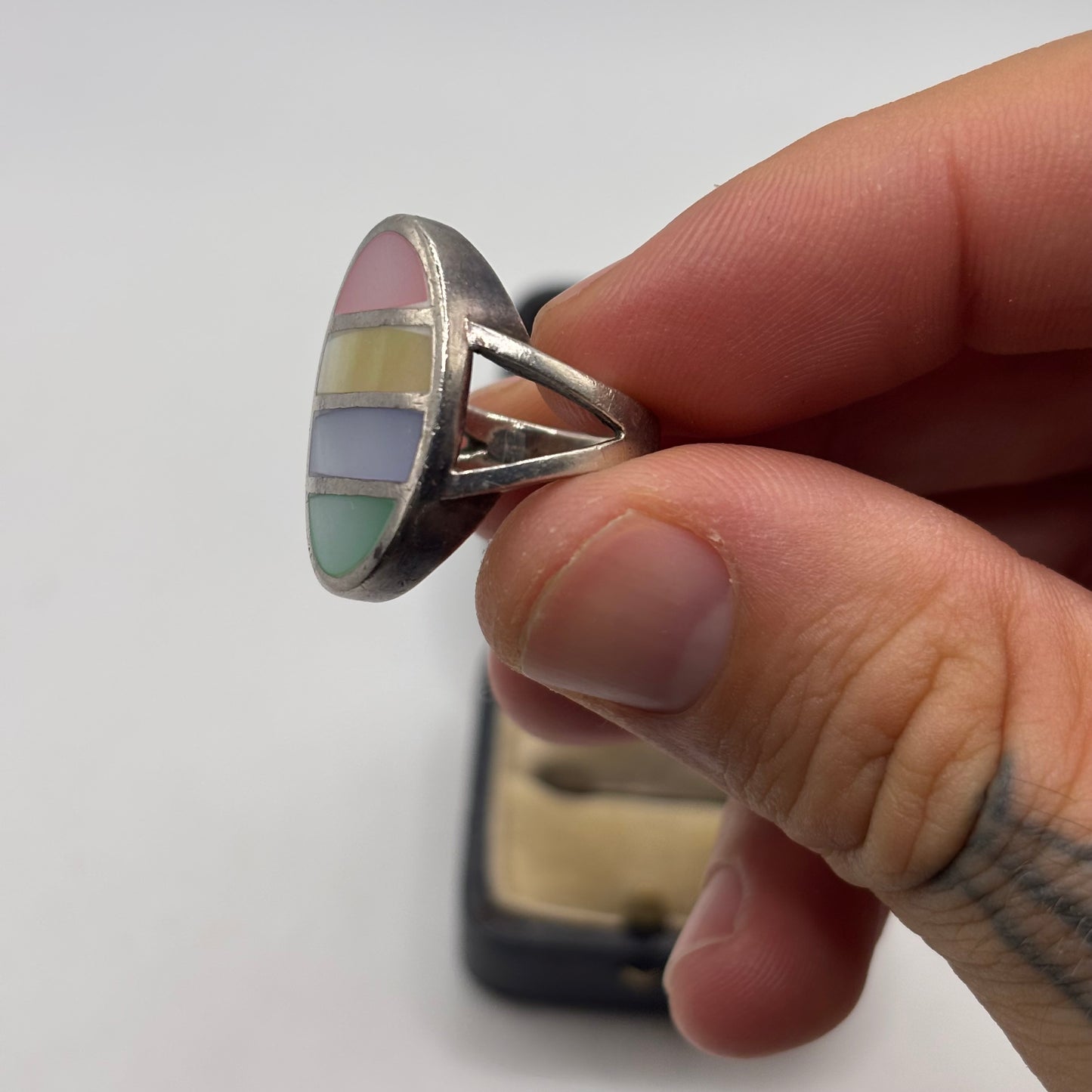 Silver Mixed Pearl Ring