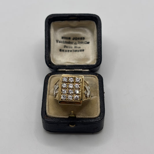 Silver Gold Plated CZ Ring (W)