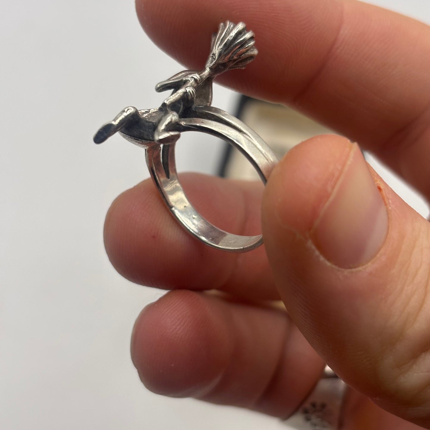 Silver Kokopelli Native Ring