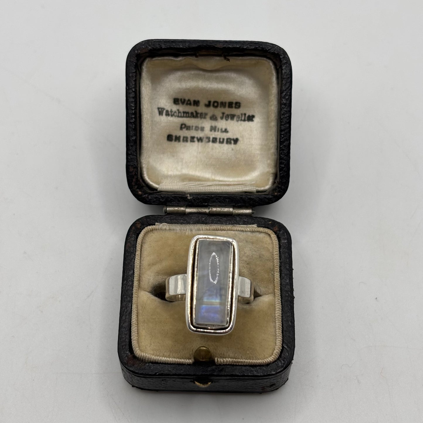 Silver Chunky Moonstone Ring