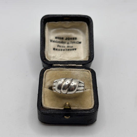 Silver Abstract Band Ring