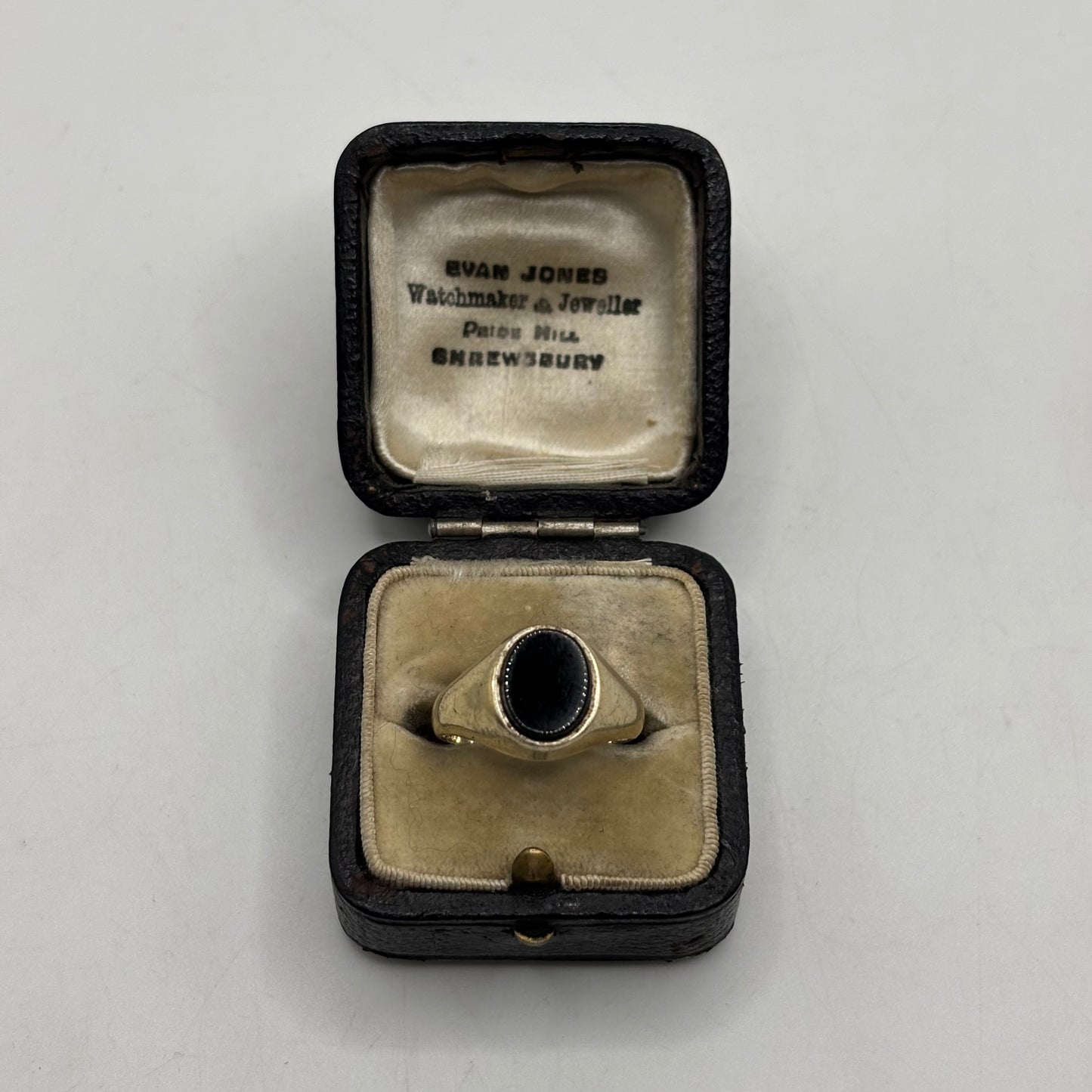 Silver Gold On Silver Signet Ring (O)