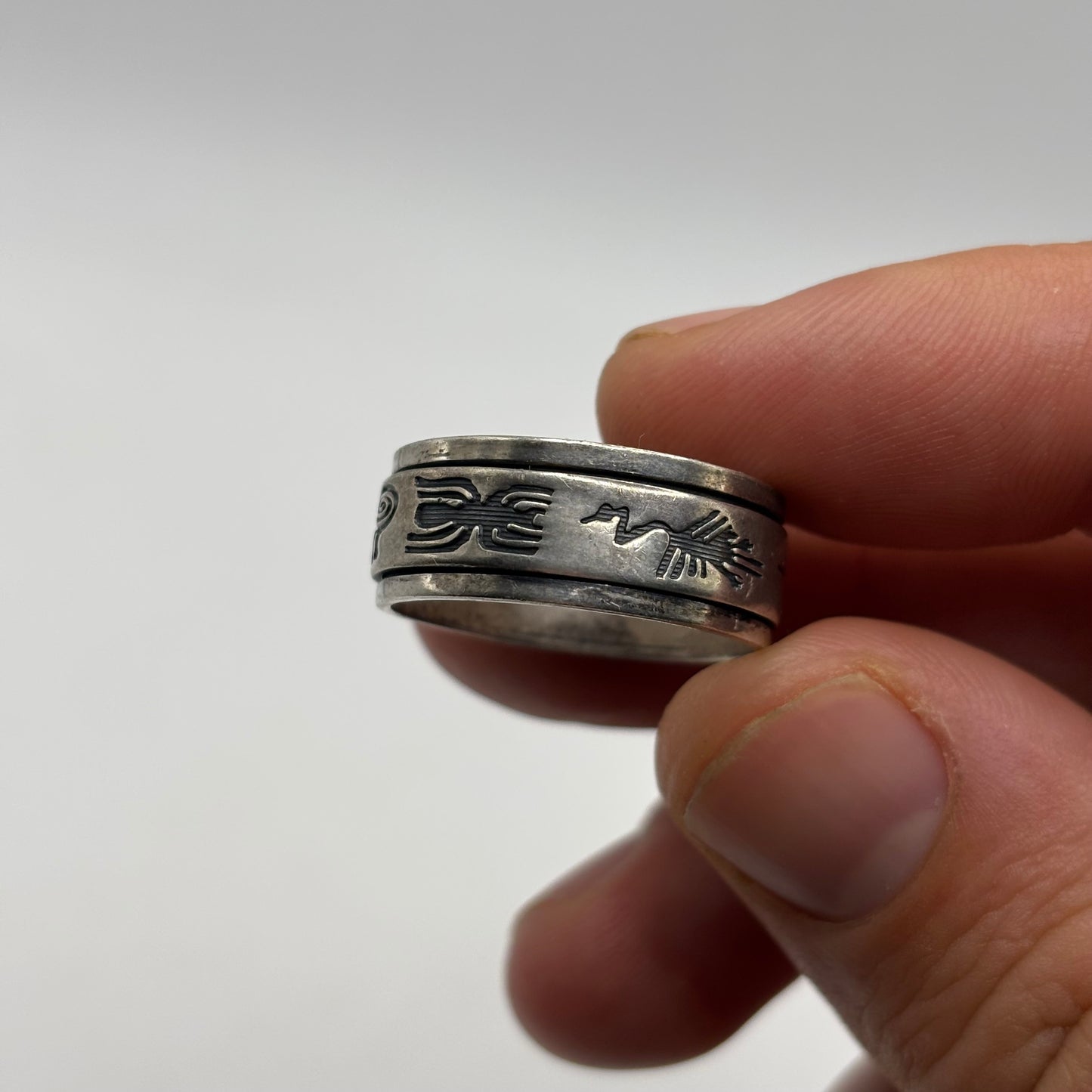 Silver Animal Symbol Ring