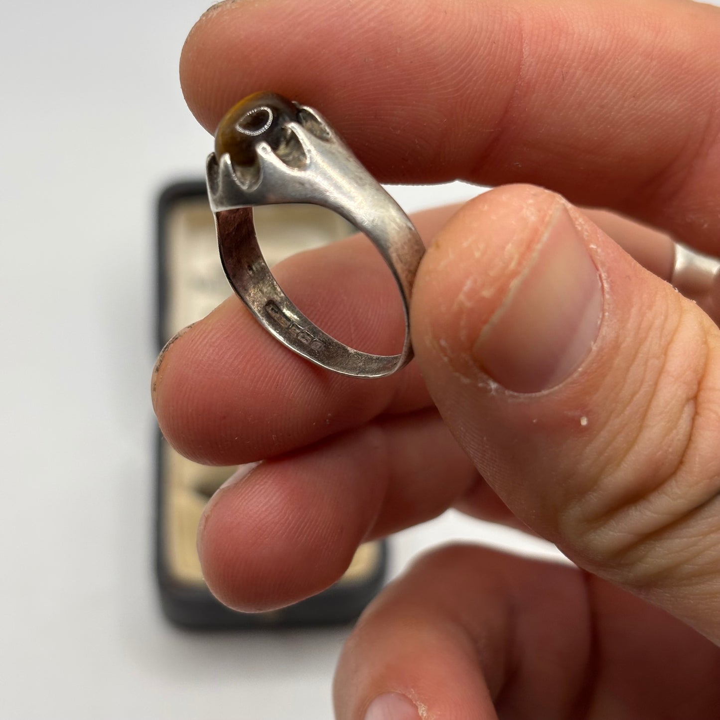 Silver Vintage Tigerseye Ring