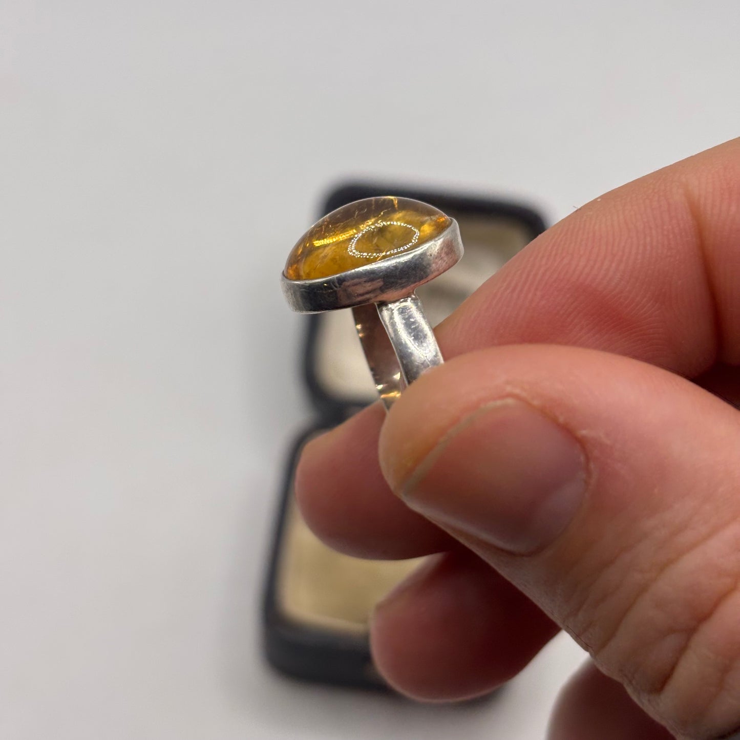 Silver Rutilated Quartz Ring