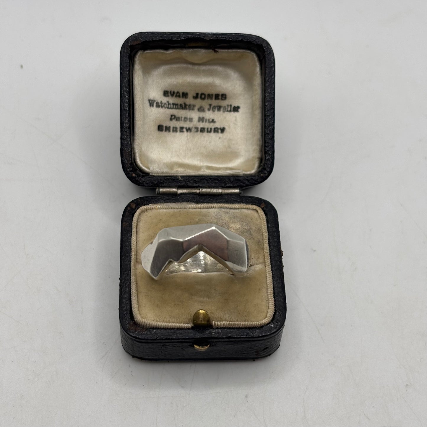 Silver Heavy Abstract Ring (R)
