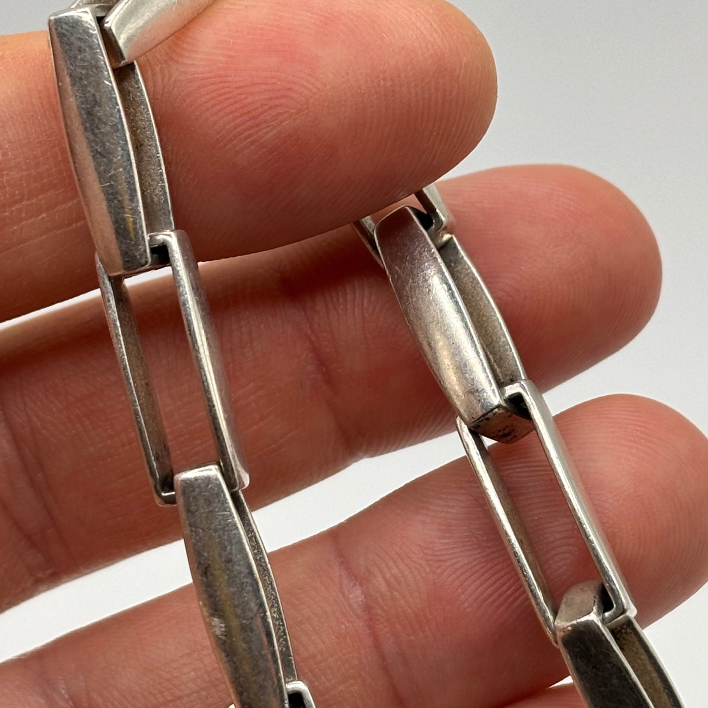 Silver 9” Box Link Bracelet