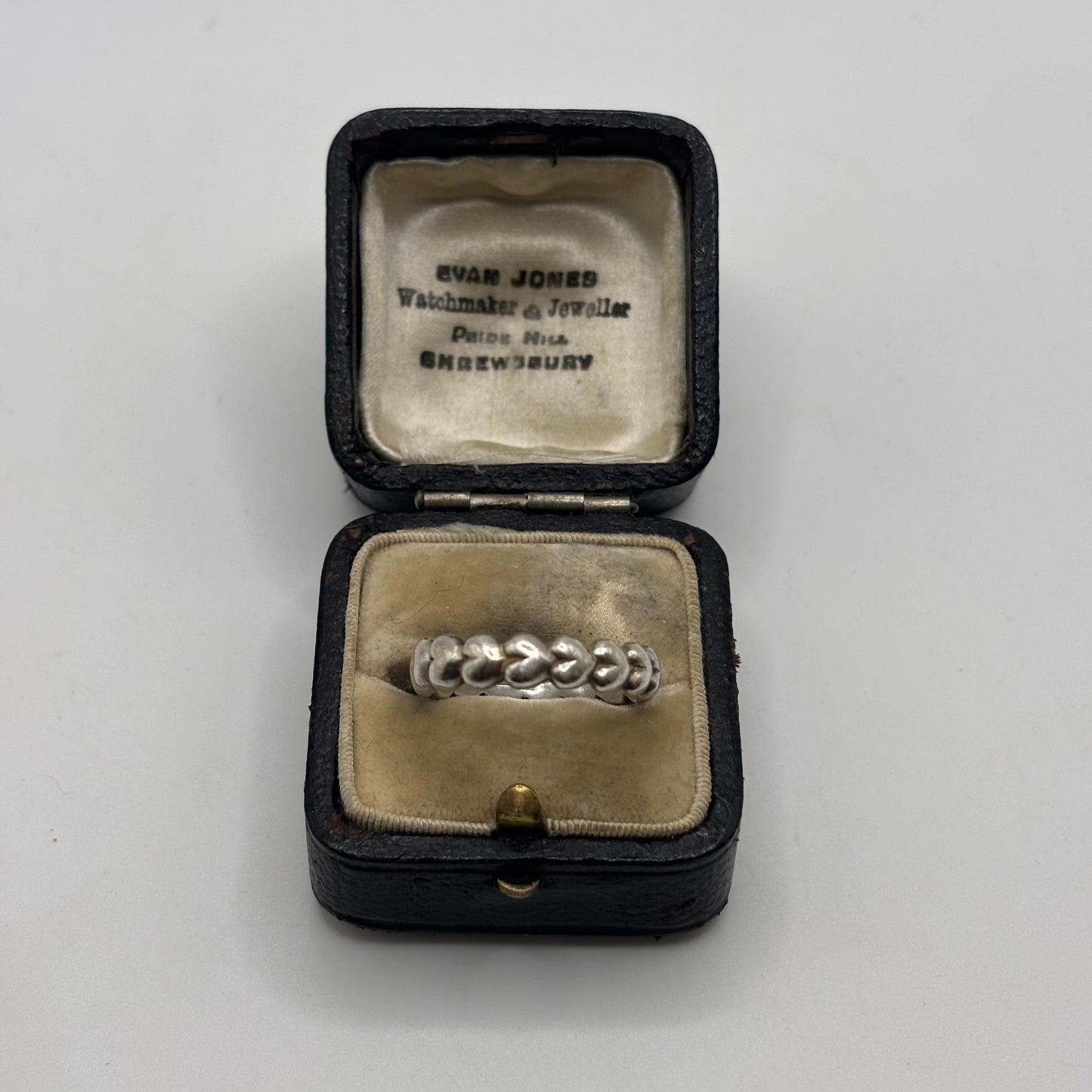 Silver Downer & Hall Heart Ring (P)