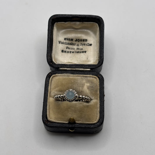 Silver Pandora Moonstone Ring (P)